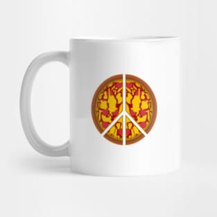 Peace sign pizza! Mug